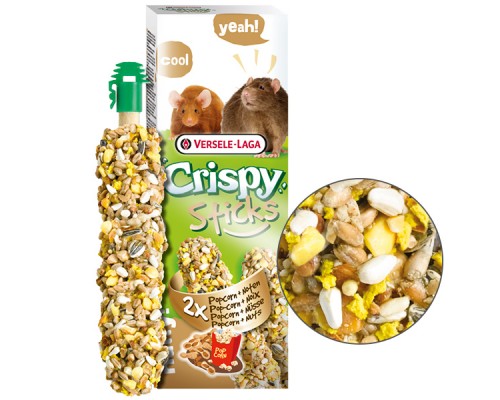 Versele-Laga Crispy Sticks Popcorn&Nuts ВЕРСЕЛЕ-ЛАГА КРІСПІ ПОПКОРН З ГОРІХАМИ ласощі для щурів, мишей