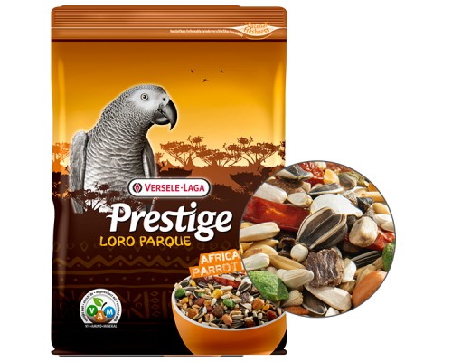 Versele-Laga Prestige Premium Loro Parque African Parrot Mix ВЕРСЕЛЕ-ЛАГА АФРИКАНСЬКИЙ ПАПУГА повнораціонний корм для папуг жако, сенегальський, конголезький , 1 кг.
