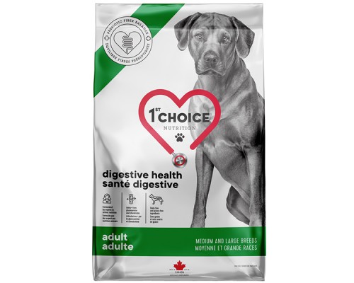 1st Choice Adult Digestive Health Medium and Large ГАСТРОІНТЕСТІНАЛ сухий дієтічній корм для собак Середніх и великих порід