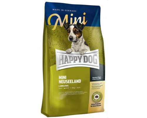 Happy Dog Mini Neuseeland для собак дрібних порід з чутливим травленням з ягням і рисом