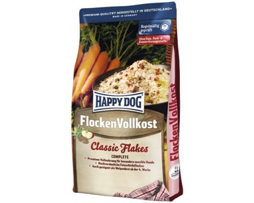 Happy Dog Flocken Vollkost для цуценят і дорослих собак у вигляді пластівців