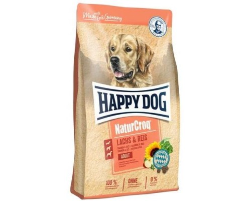 Happy Dog Naturcroq Lachs & Reis для дорослих собак всіх порід з лососем і рисом