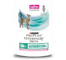 Purina Veterinary Diets EN Gastrointestinal Feline Шматочки в підливі з лососем для котів з хворобами ШКТ