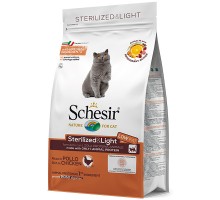 Schesir Cat Sterilized & Light сухий монопротеіновій корм для стерілізованіх кішок