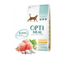 Optimeal (Оптимил) сухой корм для взрослых кошек курица
