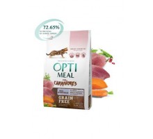 Optimeal (Оптимил) беззерновой сухой корм для взрослых кошек утка с овощами