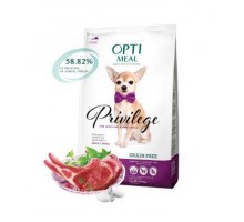 Optimeal (Оптіміл) беззерновий сухий корм для дорослих собак мініатюрних і малих порід з ягням