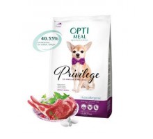Optimeal (Оптіміл) гіпоаллегренний сухий корм для дорослих собак мініатюрних і малих порід з ягням