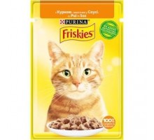 Friskies для кішок з куркою шматочки в підливі, 85 гр.