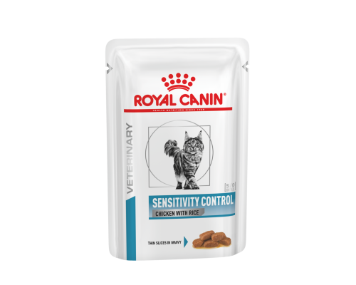 Royal Canin Sensitivity Control Chicken with Rice консервы для котов при пищевой аллергии и непереносимости, 85г