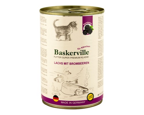 Baskerville (Баскервіль) Лосось з ожиною для кошенят
