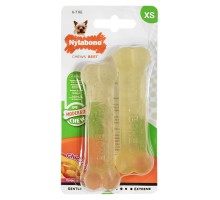 Nylabone Flexi Chew Twin Pack НІЛАБОН ФЛЕКСІ ЧИЮ жувальна іграшка кістка для собак до 7 кг. , XS, для собак до 7 кг , Курка