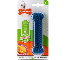 Nylabone Moderate Chew Dental Bone НИЛАБОН ДЕНТАЛ БОУН жевательная игрушка для собак, вкус курицы , S, для собак до 11 кг , Курка , 12,1x3,8x2,5 см
