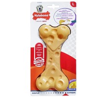 Nylabone Extreme Chew Cheese Bone НИЛАБОН СЫРНАЯ КОСТОЧКА жевательная игрушка для собак, вкус сыра , L, для собак до 23 кг , Сир , 17,5x8x4 см