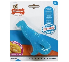 Nylabone Puppy Chew Dinosaur НІЛАБОН ДИНОЗАВР жувальна іграшка для цуценят, смак курки , S, для цуценят до 11 кг , Курка , 12x5,5x2,5 см