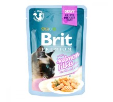 Brit Premium Ніжні шматочки з філе лосося в желе
