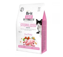 Brit Care Cat Grain-Free Sterilised and Sensetive корм беззерновой з кроликом для стерилізованих кішок з чутливим травленням