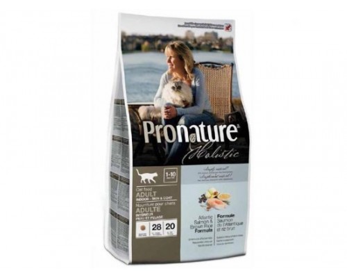 Pronature Holistic для котів з атлантичним лососем і коричневим рисом