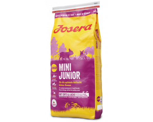 Josera (Йозера) MiniJunior для цуценят дрібних порід віком старше 3 тижнів та дорослих собак дрібних порід