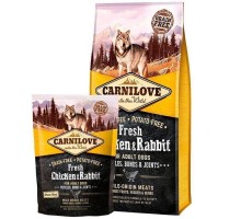 Carnilove Fresh Chicken & Rabbit for Adult dogs для дорослих собак з куркою і кроликом