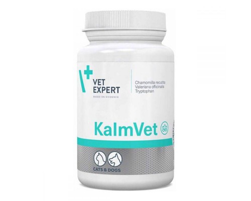 VetExpert KalmVet (КалмВет) продукт для зняття симптомів стресу та занепокоєння у тварин (в капсулах)