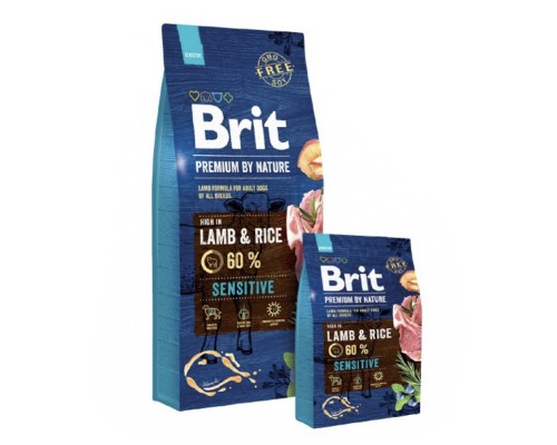 Brit Premium Lamb and Rice SENSITIVE, ягненок и рис