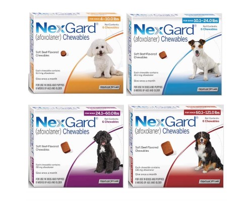 NexGard (Нексгард) Таблетки від бліх і кліщів для собак, 1 табл