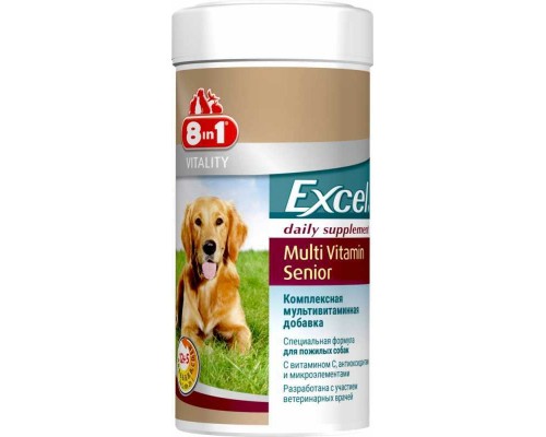 8in1 (8в1) Vitality Excel Multi Vitamin Senior Мультивітамінний комплекс для старіючих собак