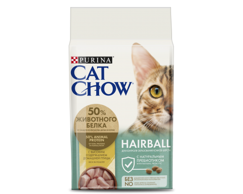 Cat Chow Hairball Control корм для выведения шерсти из желудка