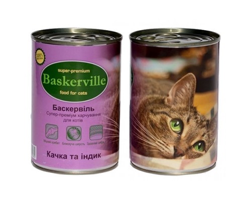 Baskerville (Баскервіль) Качка та індик для котів