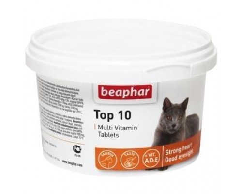 Мультивитамины Beaphar Top 10 для кошек, 180 табл.