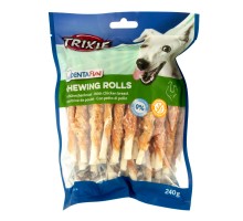 TRIXIE (Трикси) Denta Fun Chewing Rolls Палочки для собак с куриной грудкой 12 см, 30 шт, 240 г