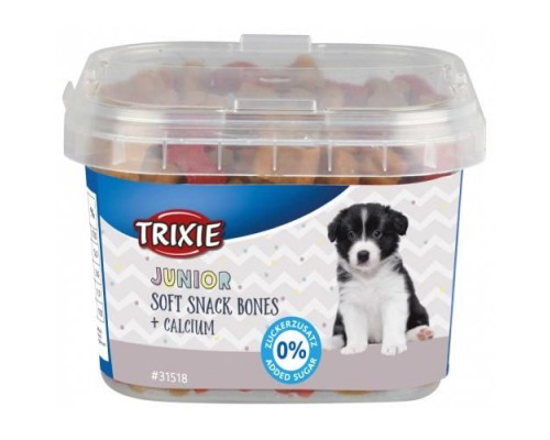 Trixie (Тріксі) Junior Soft Snack Bones Ласощі з кальцієм для цуценят курка + баранина + лосось, 140g